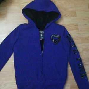 Victoria's secret PINK fur lined hoodie